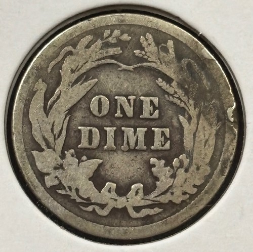 Lotto di tre (3) monete da barbiere 90% argento 10c ben circolate 1912 PDS (#779) - Foto 4 di 8