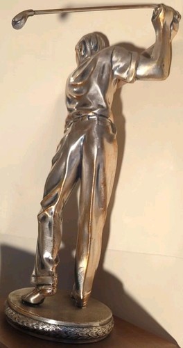 Wilshire Country Club Golf Trophy Winner Member/Guest Silver-Tone Metal Wood 14" - Picture 6 of 16