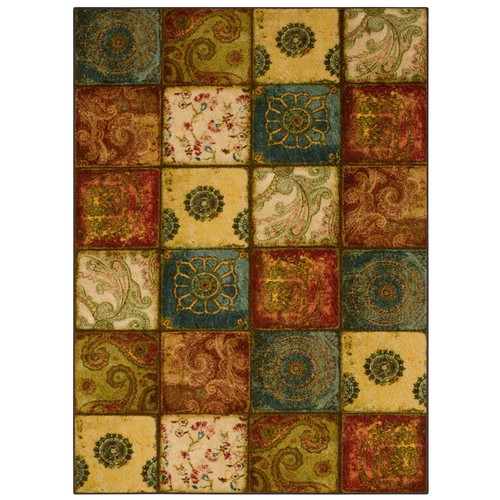 Free Flow Artifact Panel Patchwork Accent Area Rug, 1'8"x2'10", Multi - Picture 3 of 8