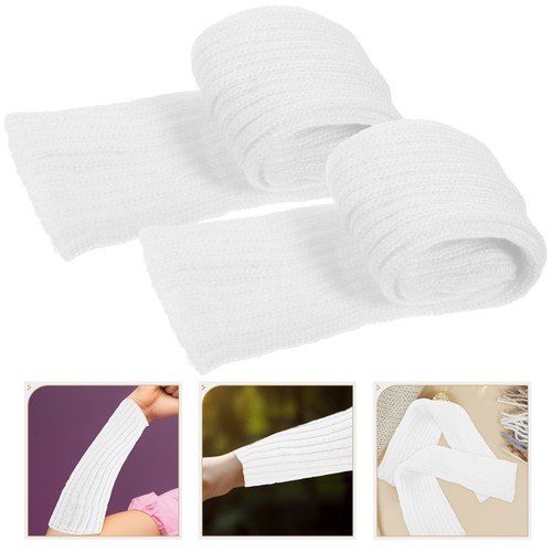 1 Pair of Open Finger Gloves Skin-friendly Arm Warmers Long Gloves Lovely Arm