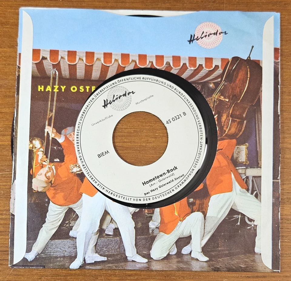 HAZY OSETRWALD SEXTETT "St. Louis Blues Cha-Cha" M- 1959 WL PROMO 7" Heliodor 45 - Bild 2 von 4