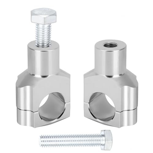 Motorcycle Handlebar Risers 1 Inch, Aluminum Alloy Motorcycle Risers, Chrome - Picture 5 of 8