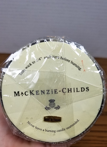 MACKENZIE-CHILDS VELA PILAR A CUADROS CORTESANOS Cuentas Esmeriladas RARA y RETIRADA - Imagen 10 de 11
