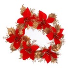  6 PCs Weihnachten Blumendekorationen realistische künstliche Weihnachtsstern