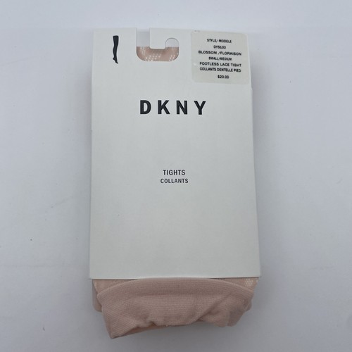 NWT DKNY Footless Lace Tight DYS102 Small / Medium Blossom (Pink)