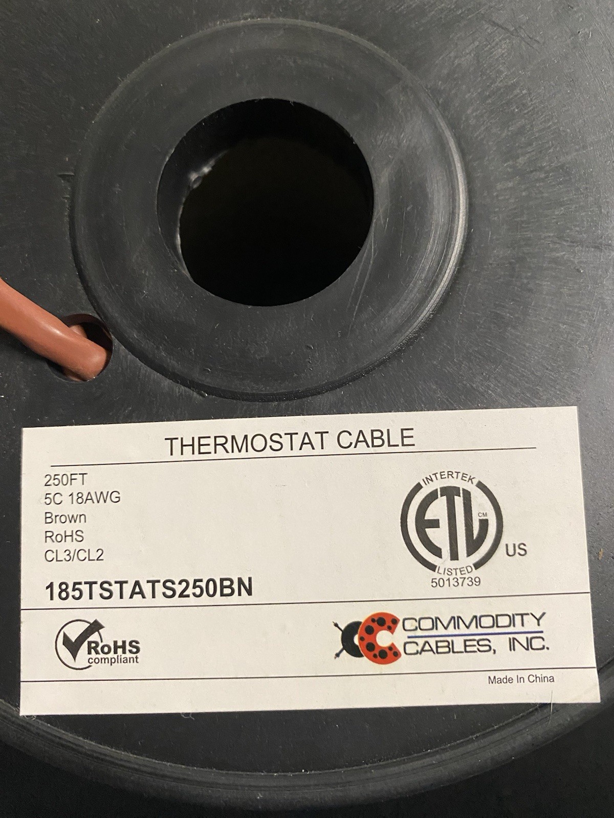 thermostat wire 18-5 250 Feet