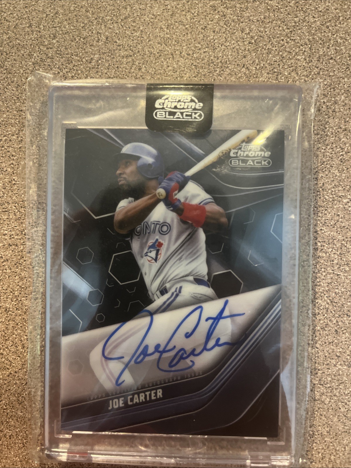 2023 Topps Chrome Black - Autographs Joe Carter #CBA-JCA (AU)