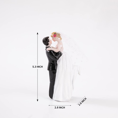 Modern Wedding Cake Toppers Bride and Groom Handmade Figurine for Decoration Ru - Picture 4 of 7
