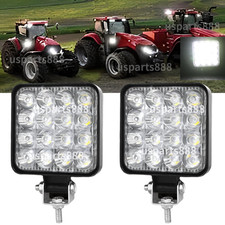24W LED Work Light square Headights Fit for John Deere Kubota Case IH Tractor