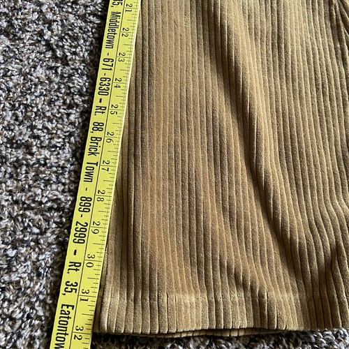 Aerie Pants Women's Size L Tan Soft Corduroy Pull On Flare Leg Lounge Boho - Picture 7 of 17