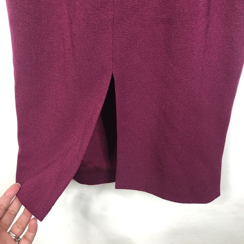 NEU Kleid The Population Gr. XS Tiffany One-Shoulder Midikleid dunkelmagenta - Bild 10 von 11