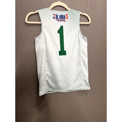 Boston Celtics Jr NBA League Jersey Youth Small Reversible Jersey Green White - Picture 4 of 13