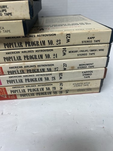 18 American Airlines Astrovision Popular Music Reel Tapes - Imagen 4 de 6