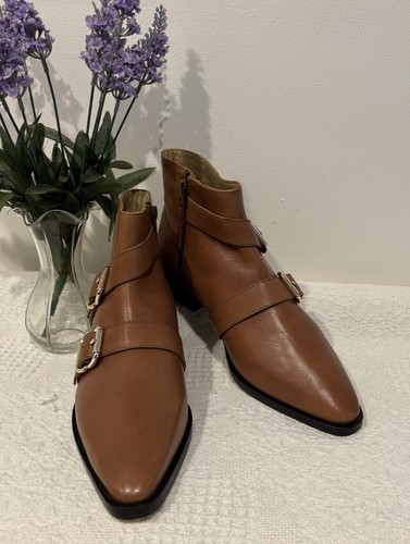 COUNTRY ROAD Tan ankle boots - AS NEW condition- Never worn 39 ( 8 )- Candice - Picture 2 of 13