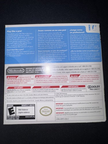 Wii Sports & Resort 2 in 1 (Nintendo Wii, 2009) Sealed! - Picture 7 of 8