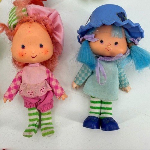 Vintage 80er Strawberry Shortcake Puppen Figuren Orangenblüte Blaubeer Muffin - Bild 2 von 11