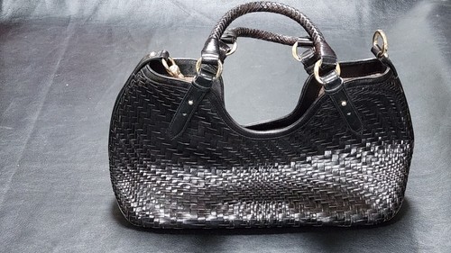 NEW WITH TAGS Cole Haan Genevieve Women's Black Small Triangle Tote Purse - Picture 5 of 14