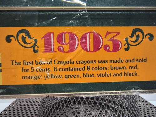 NUEVO Crayola Colores Coleccionista Edición Limitada Lata ©1991 64 Crayones + 8 Retirados - Imagen 5 de 6