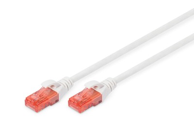 Digitus Patch-Kabel RJ-45 (M) zu RJ-45 (M) 0.25m Kupfer U/UTP Cat 6 weiß