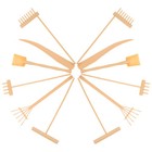 2 Set of Garden Sandbox Rake Tools Desktop Sand Table Rake Kit Sand Table