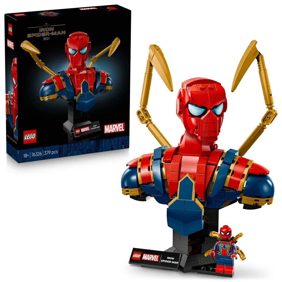 LEGO Marvel Iron Spider-Man Bust Avengers Building Set (76326)