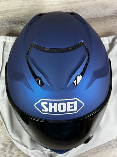 Shoei Gt Air II helmet Matte Blue Medium Adventure Street Motorcycle Excellent - Picture 9 of 22