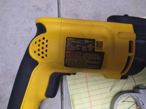 DEWALT DW511R 120V 7.8 Amp VSR 1/2 in. Corded Hammer Drill Open Box - Picture 3 of 3