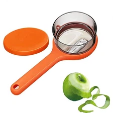 Fruit & Vegetable Peeler with Storage Box, Serrated ۞