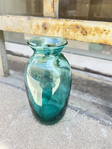 VASO IN VETRO DI MURANO ANNI 50/60 ITALIAN DESIGN GLASS VASE - Foto 5 di 8