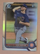 Cade Horton 2022 Bowman Chrome Refractor 1st Prospect Card #BDC-193