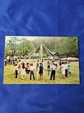 Vintage Maypole Dance Postcard Hindman Settlement School Children Outdoors