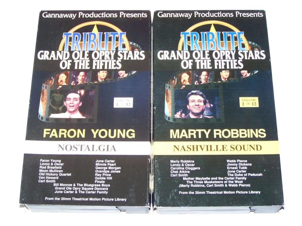 Tribute Grand Ole Opry Stars of the Fifties VHS Complete Set Of 12 PLUS BONUS - Image 3 of 4