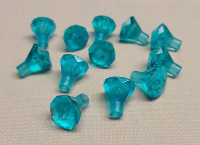 x12 NEW Lego Rock 1 x 1 Jewel Treasure Gem 24 Facet Trans Light Blue