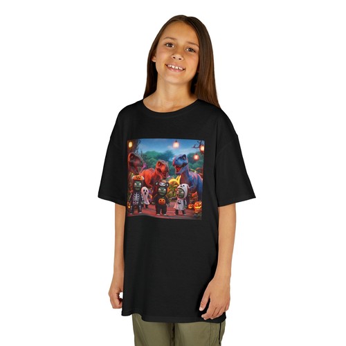 Kids Heavy Cotton™ Tee - Halloween Animal Adventure, Halloween, Comfortable - Picture 8 of 10
