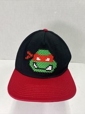 Nickelodeon Teenage Mutant Ninja Turtles Hat Cap Adult Size Weave Logo Raphael
