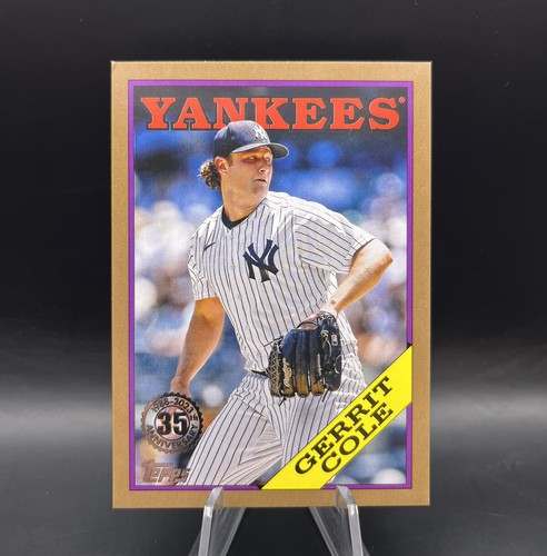 2023 Topps Series 1 1988 Topps Baseball Gold /75 Gerrit Cole #T88-79 Read - Picture 1 of 3