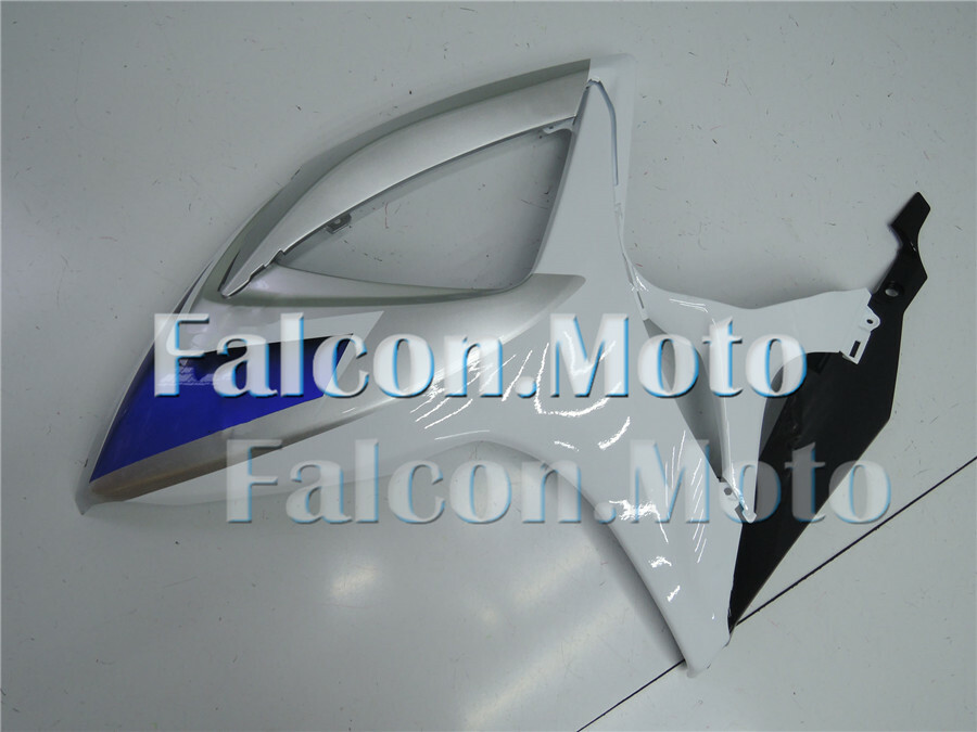 White Silver Fairing Fit for SUZUKI 2006 2007 GSXR 600 750 K6 Injection Bodywork image