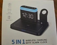 YORTOT 5-1 Wireless Charging Station with 7 Multiple Colors Light &Charging Dock