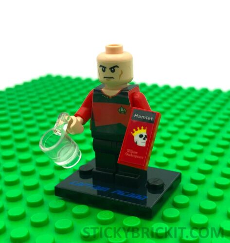 Custom Lego Star Trek Figures: Enterprise-D Bridge Crew + Free Sticker Option! - Picture 4 of 11