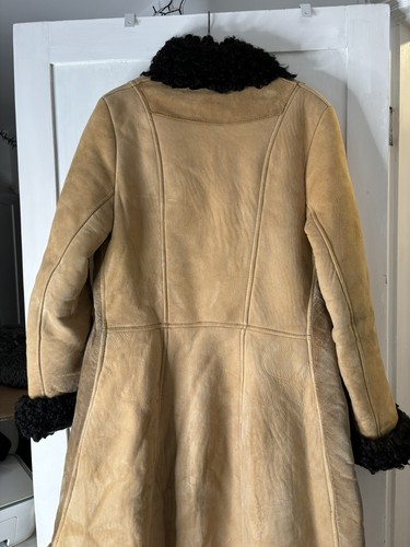 VINTAGE 1980 Ladies ANTARTEX Loch Lomand Scotland Lambskin Coat 1980 Full Length - Picture 4 of 17