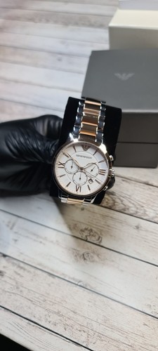 Emporio Armani Herren Giovanni Roségold Armband Uhr - AR11209 - Bild 6 von 10