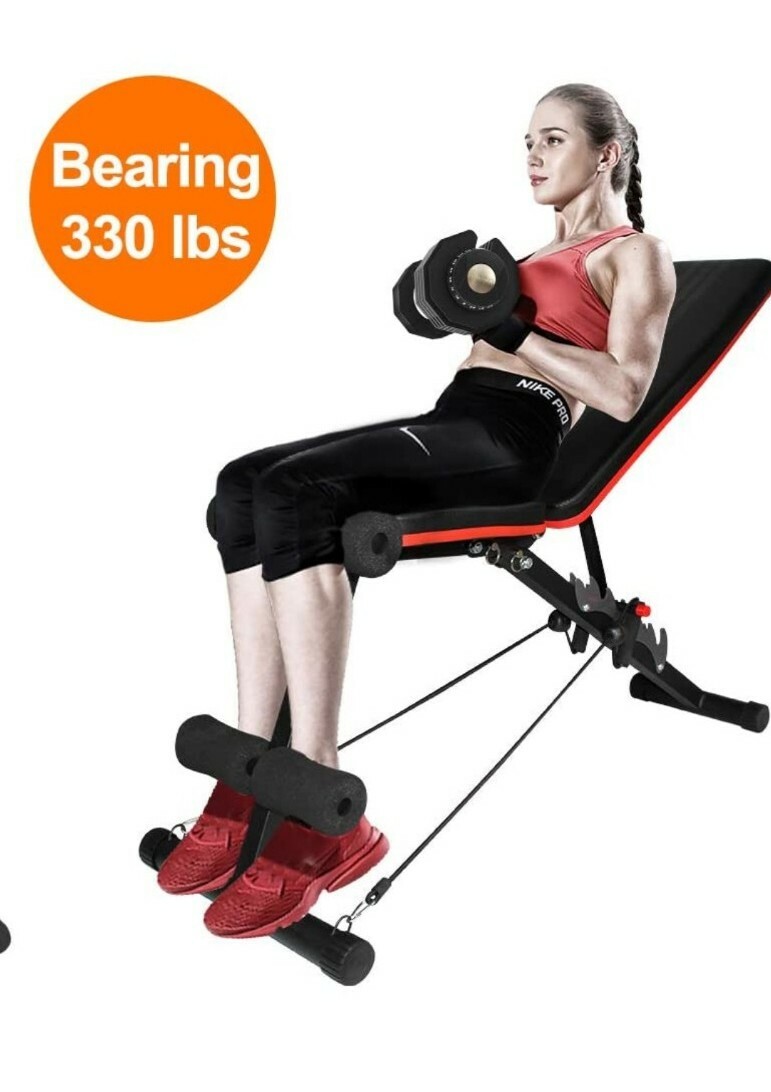 Ativafit Adjustable Weight Bench for Full Body Workout Multi-Purpose Utility... Oferty akcji Ao