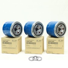 3pcs GENUINE Engine Oil Filter + Plug Gasket for Hyundai Kia ✅✅ 2630035505 ✅✅