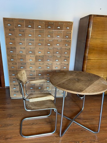 Originaler Schubladenschrank Apothekerschrank Büro Highboard 1930 - Bild 10 von 18