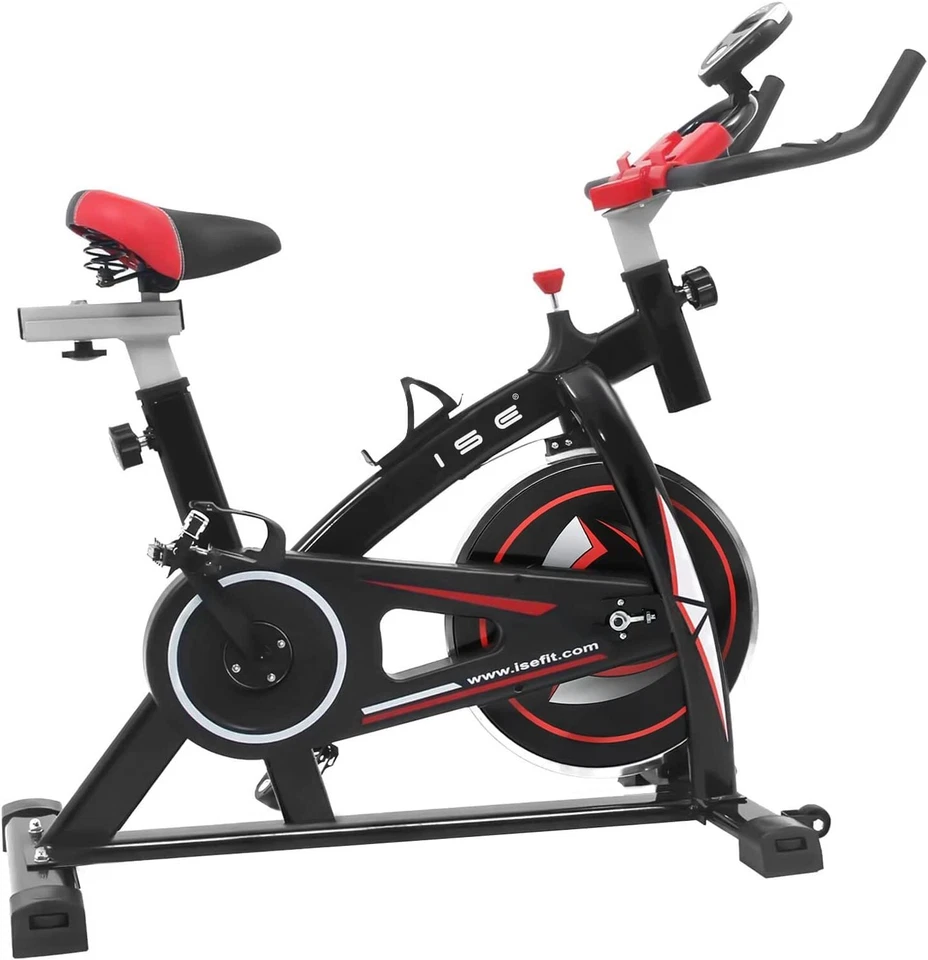 ISE SY-7802 Bici da Fitness CYCLETTE regolabile display LCD volano inerzia 10 kg - Immagine 2 di 4