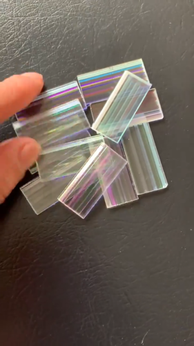 10 pièces rectangulaire défectueux PBS projecteur objectif bricolage prisme dichroïque artisanat bricolage - Vidéo 1 sur 1