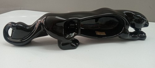 Vintage Black Panther TV Leuchte Keramik MCM 20 Zoll ohne Beleuchtung - Bild 2 von 7