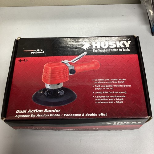 Husky 6" DA Model H4790 Dual Action Pneumatic Sander Air Powered