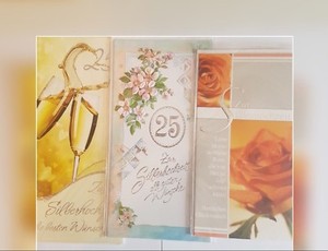 03 Silberhochzeit 25 Jahre Glückwunschkarten Grußkarte Varianten auswählen 03 | eBay