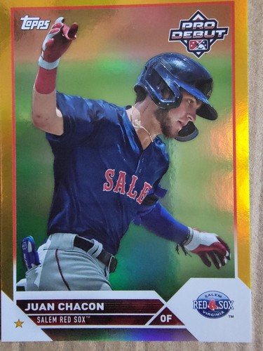 Juan Chacon 2023 Topps Pro Debut Gold Foil Baseball Card 44/50 PD-31 - Picture 5 of 10